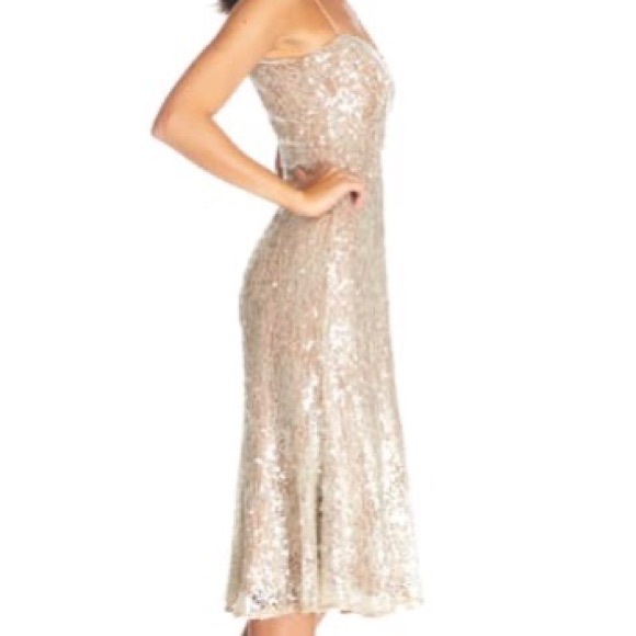 NWT Dress the Population Fit & Flare Dress - M - Picture 8 of 14